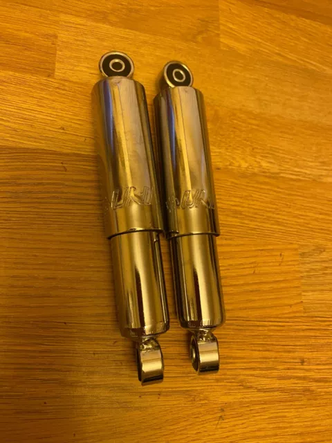 Lambretta Pair Front Dampers chromed GP LI SERIES 1 2 3