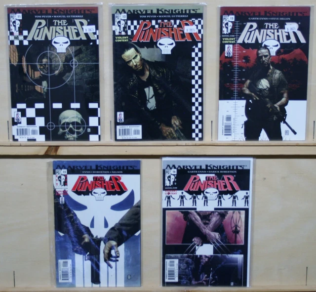 The Punisher (Marvel-2001-Mature Content)#11-13,15-16 Garth Ennis & Steve Dillon