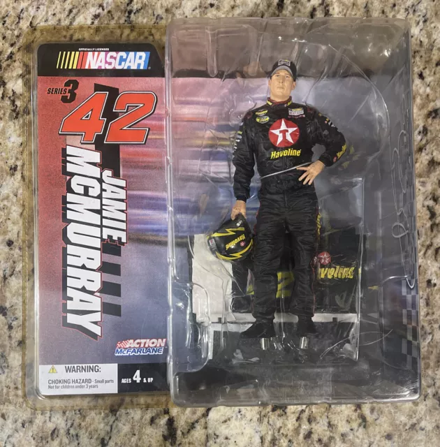 McFarlane 2004 JAMIE MCMURRAY 42 Havoline  Series 3 Action Figure  NASCAR NEW 🔥