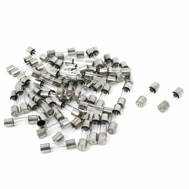 AC 250V 7A Rapide Effet Tube Verre Fusibles 5mm X 20mm 50 Pièces