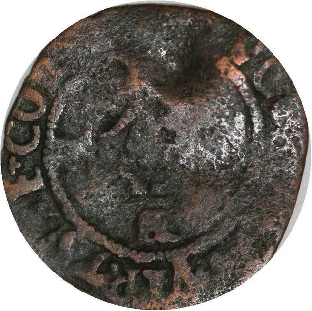 Pièce De Monnaie Ancienne - Double Mite ? Brabant/Autriche-Bourgogne - 19mm, 1.09g - À Identifier