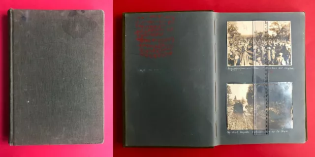 Militär Foto Album mit 92 Grossformat Aufnahmen 1.WK Südfront Karpaten Offiziere