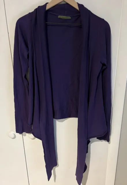 Velvet by Graham & Spencer for Anthropologie Women Size Medium Cardigan Purple