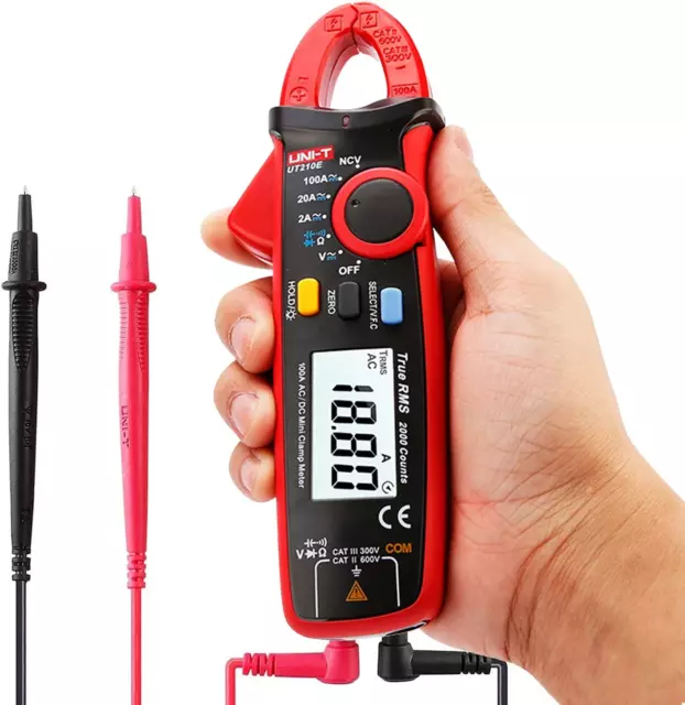 YIRU UNI-T UT210 Series True RMS Digital Clamp Meter AC/DC Voltage Tester with O