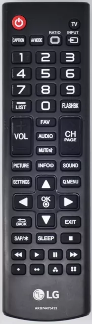 Genuine LG AKB74475433 LG Smart TV Remote Replaces LG AKB75095330 AKB73975702