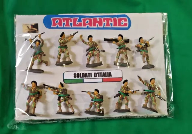 Soldatini Atlantic Battaglione San Marco d' Italia scala 1:32 dipinti a mano