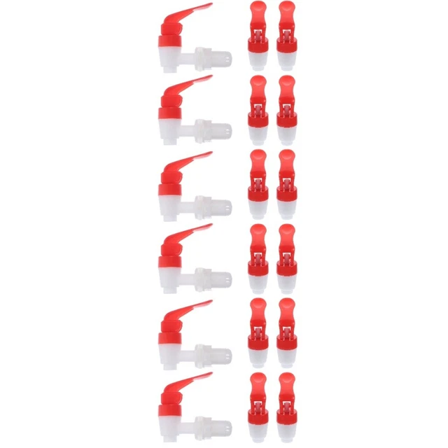 4 Rubinetti Per Distributori D'Acqua - Ricambio Universale In Plastica Per Bottiglie D'Acqua, Birra, Vino - Foto 10