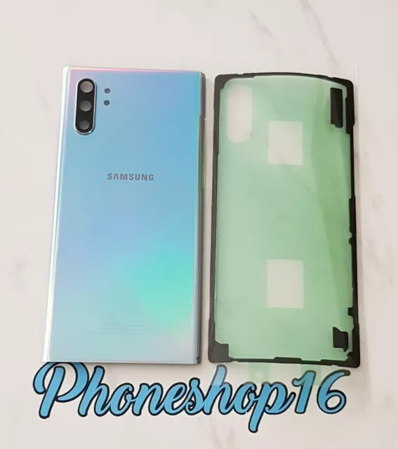 Original Samsung Galaxy Note 10+ N975F Akkudeckel Backcover Aura Glow + Kleber A
