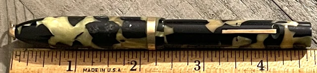 Sheaffer Balance Ringtop Fountain Pen in Pearl and Black - Sticker - 14k Nib