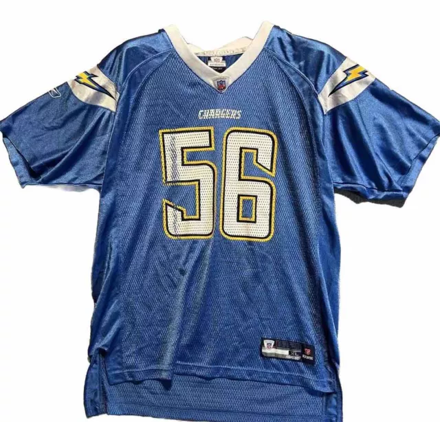 Reebok NFL San Diego Chargers Jersey #56 Merriman Blue Mens Xl