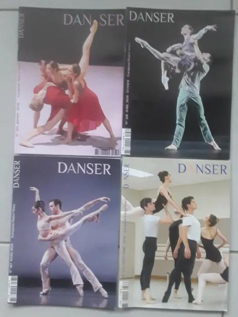 DANSER * LE MAGAZINE DE LA DANSE * LOT de 4 REVUES 2020 * 365,367,368,373