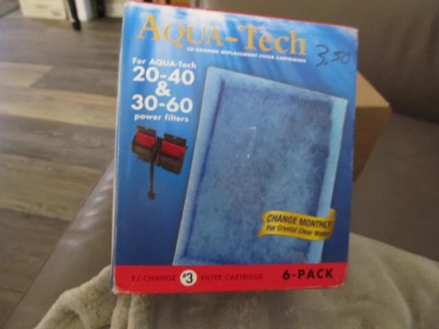 Aqua-Tech EZ-Change Aquarium Filter #3 Cartridge For 20-40/30-60 Filters 6-Pack