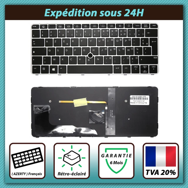Clavier AZERTY Français Neuf Pour HP EliteBook 8460P/W, 8470P/W - Garantie 6 Mois