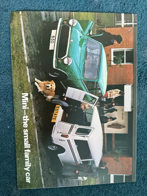 Mini range Brochure 1979 - UK Issue #3285/E, 850, 1000, Clubman, Estate, 1275 GT