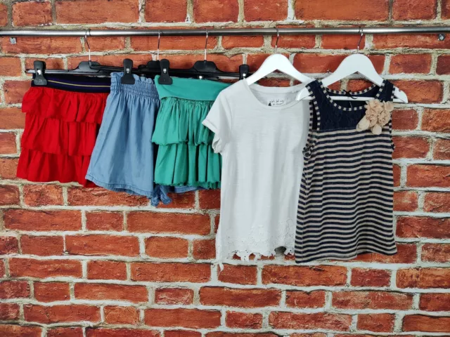 Girls Bundle Age 7-8 Years Ralph Lauren Next H&M Shorts T-Shirts Skirts 128Cm