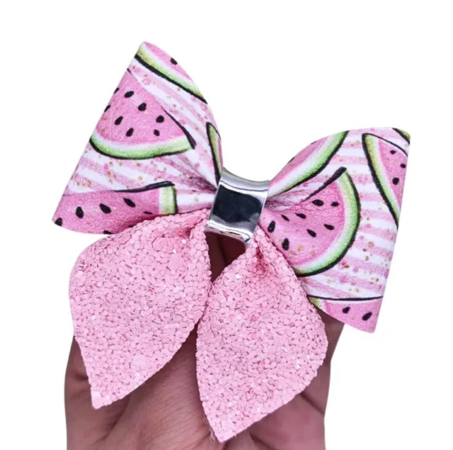 2.5 inch Pinch cheer bow Plastic Hair bow template