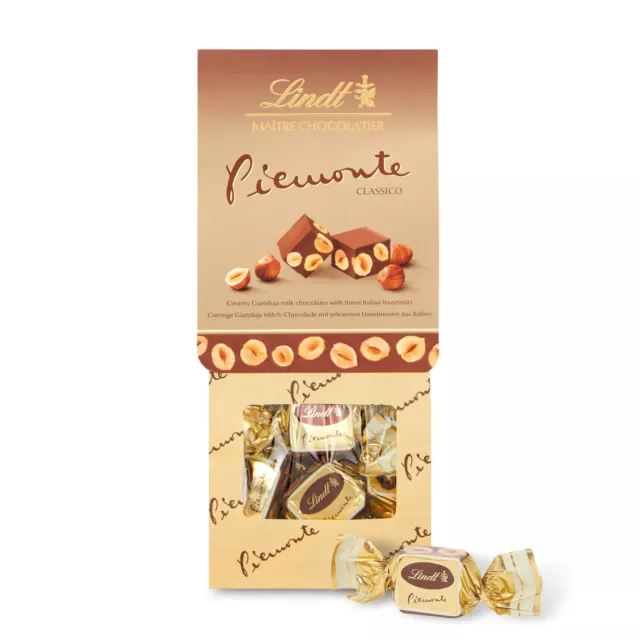 Lindt Cioccolato Piemonte Classico 200g Sacchetto Cremoso Gianduja NUOVO MHD 10/23