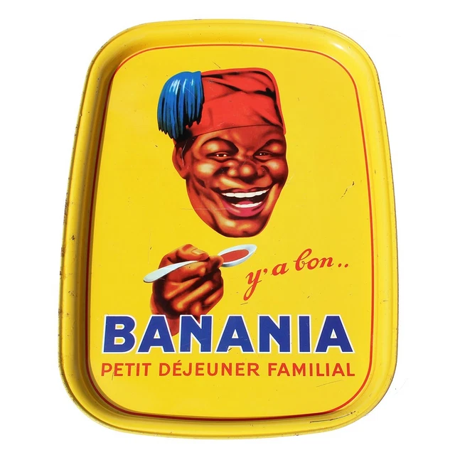 Éditions Clouet 56440 – Placa Metálica Grande 30 X 40 Cm "Banania