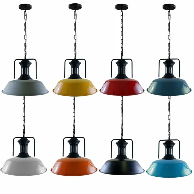 Vintage Industrielle Moderne Deckenanhänger Leuchte Lampenschirm Kronleuchter Retro Lampe