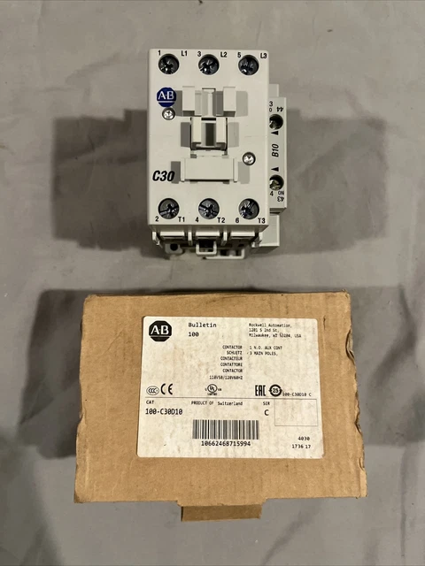 Allen Bradley. 100-C30D10. 120V Contactor