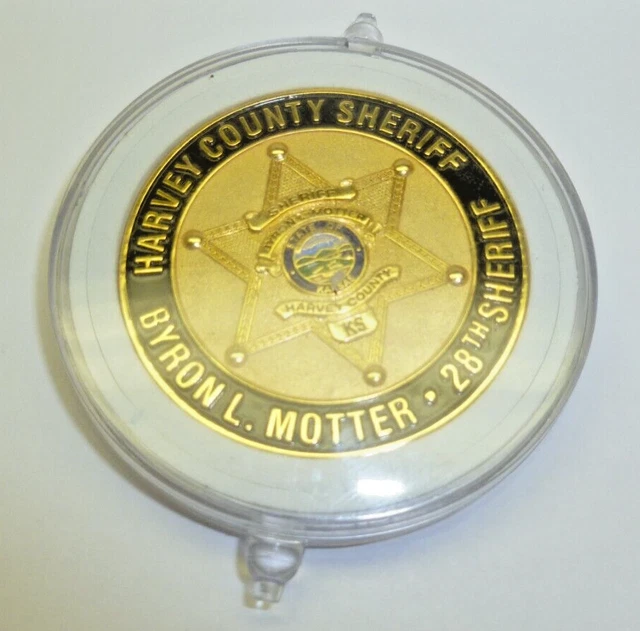 Challenge Coin - Harvey County Ks Sheriff Byron Motter 28Th Sheriff