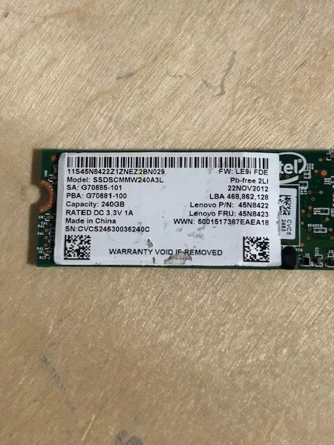 Ssdscmmw240a3l sales