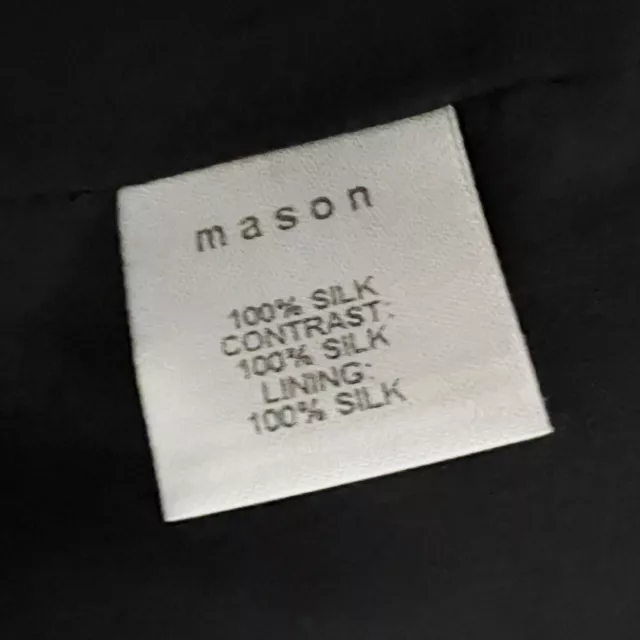 Maison Martin Margiela Silk Chiffon Sleeveless V Neck Colorblock Mini Dress 2 3