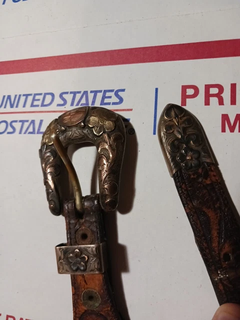 Old BOHLINMADE Hollywood 10K Gold Sterling Silver Ranger Belt & Buckle NR