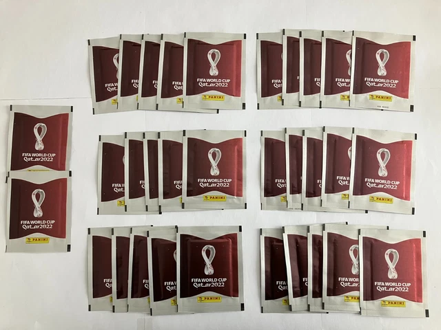 LOT 32 pochettes neuves images stickers cromos PANINI FIFA WORLD CUP QATAR 2022