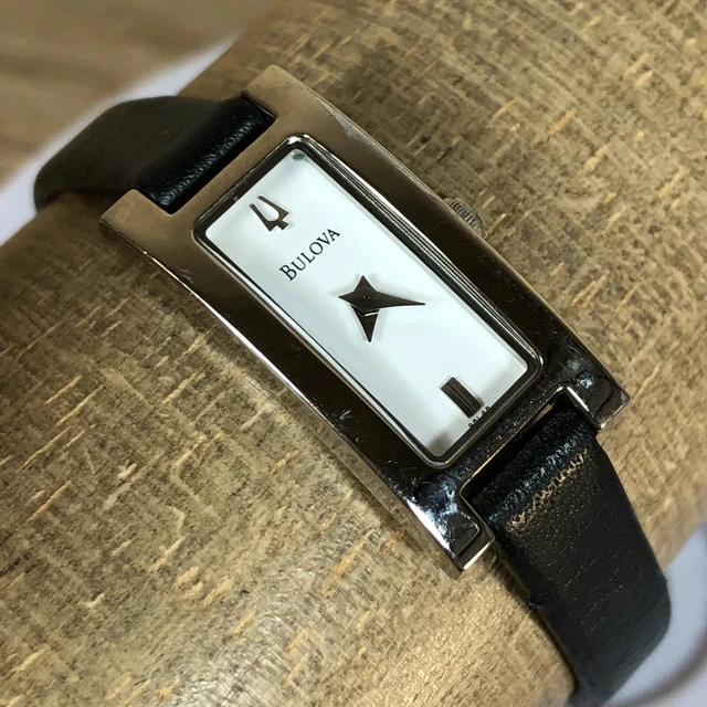 Taport® Orologio quadrato al quarzo in pelle argento per gli