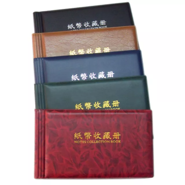 20 Pages Paper Money Currency Banknote Collection Book Storage Album 3
