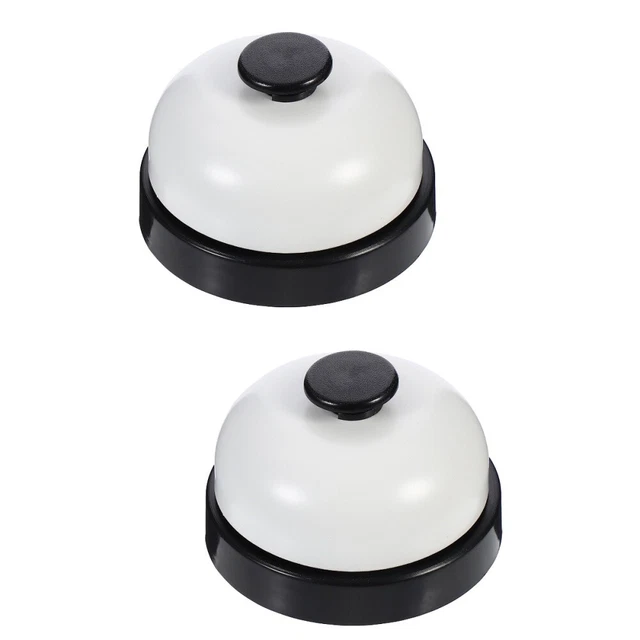 Set 2 suoni campanello da tavolo campana in ottone contatore risposte ufficio