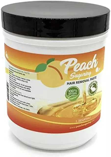 Sugaring Paste Medium - Peach Sugaring Organic Hair Removal Wax 45 Oz.