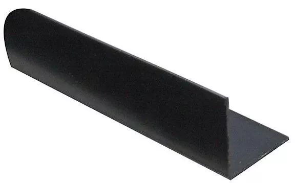 PVC nero uguale profilo angolare a forma di L, (L) 2 m (L) 15 mm