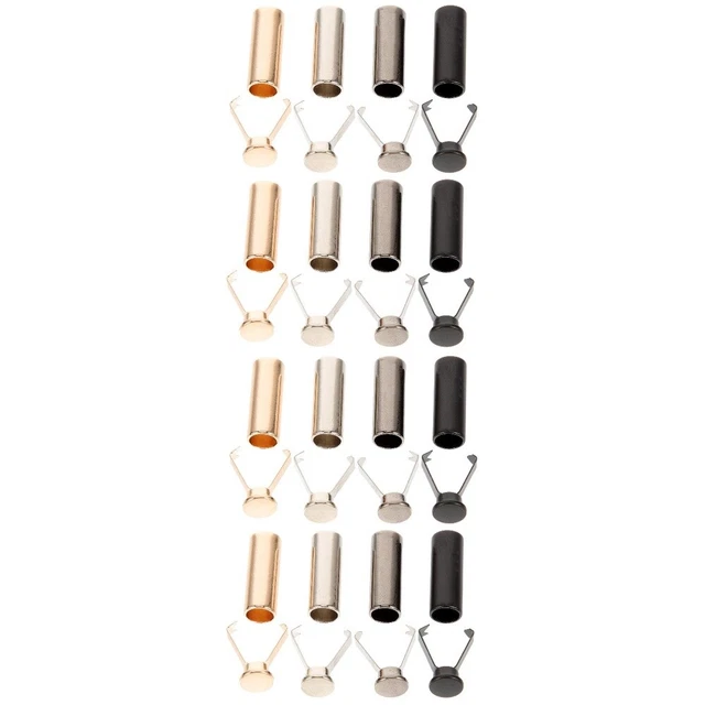 16 pcs Shoestring Tips Shoe Lace Ends Tips Cords End Head Shoelace Tips