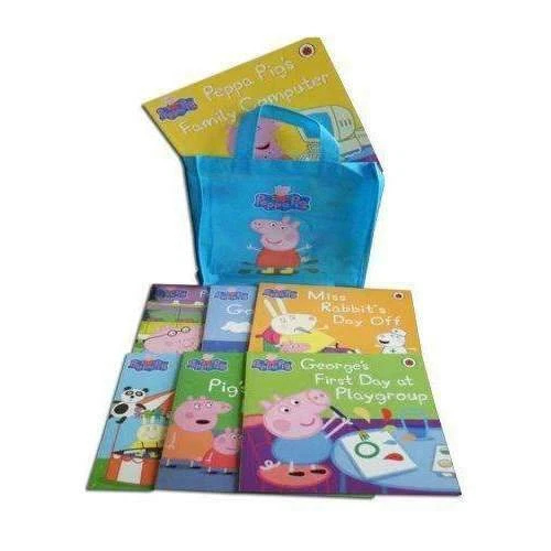 PEPPA PIG COLLECTION 10 Books Set in a Bag Children Picture Flat Blue