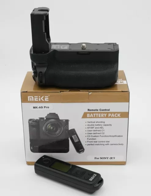 Meike MK-A9 Pro Remote Control Battery Pack Grip for Sony A9