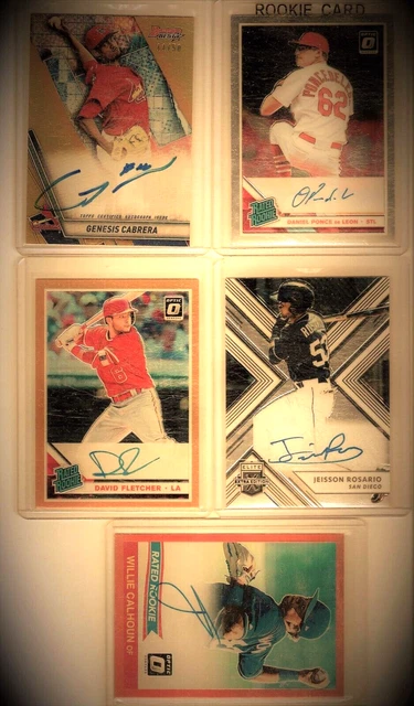 15 Card Autograph Lot-Serial Numbered, Refractors, On Card & Sticker Autos #1