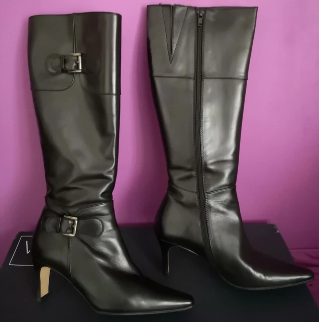 VIVALDI BOTTES EN Cuir Noir T 36 Tres bon etat EUR 49 00 PicClick FR