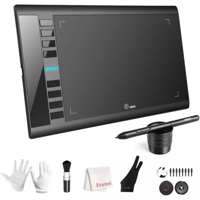 Graphics Drawing Tablet, UGEE M708 10 x 6 inch Large Drawing Tablet 8 Hot Keys