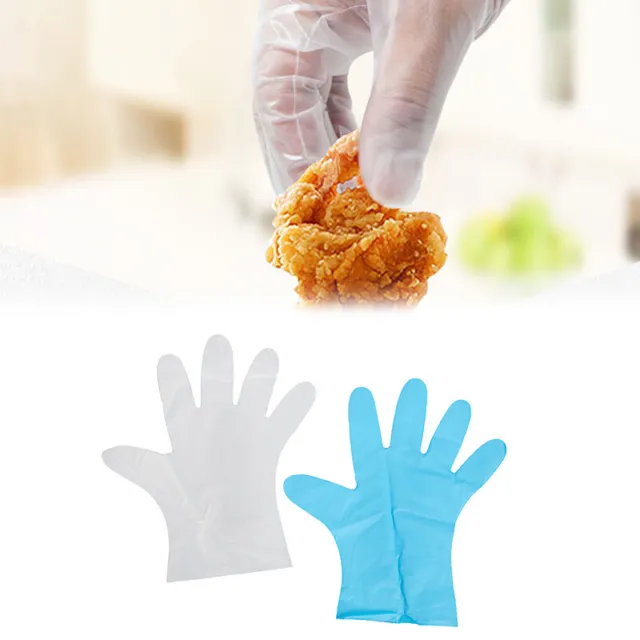 100 un. guantes de látex de goma impermeables de limpieza de PVC guantes desechables kitc'$g