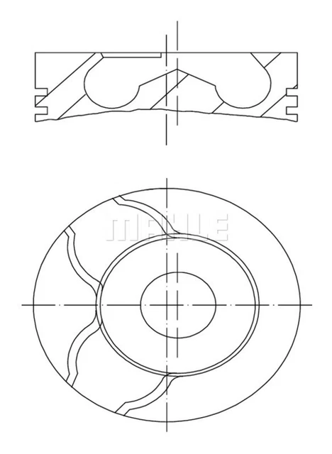 Pistone MAHLE 022 01 00 per RENAULT CLIO 2 KANGOO KC0 FC0 MODUS SB0 THALIA 1 3 SN