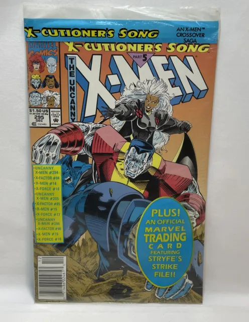 The Uncanny X-Men Vol 1 #295 Marvel Comics Dec 1992 Opened Polybagged Newsstand