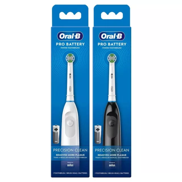 2 x brosse à dents électrique Braun Oral-B Advance 400 batterie + piles