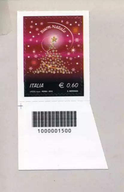 Italia 2012 Albero Di Natale Con Codice A Barre