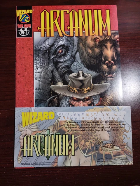 Arcanum 1/2 Wizard Comic Exclusive Brandon Peterson With COA Top Cow Comics