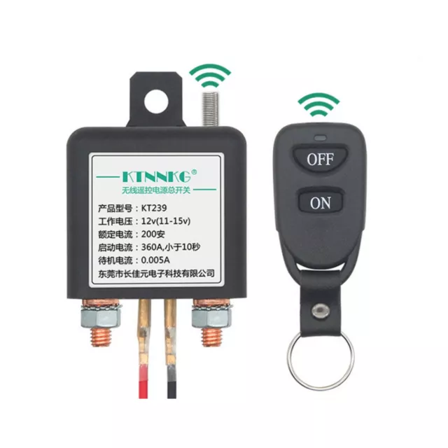 Car Battery Master Switch Cut Off Isolator Wireless Relay Manual/Remote Control