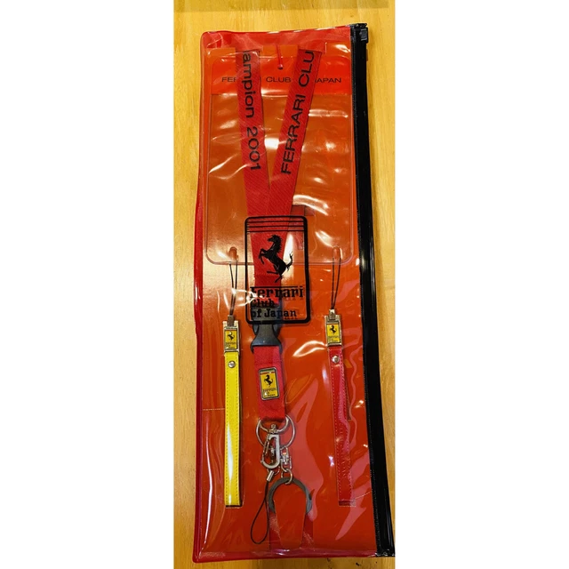 Rare Ferrari Club of Japan strap set 2001 F1 World Champion Souvenir
