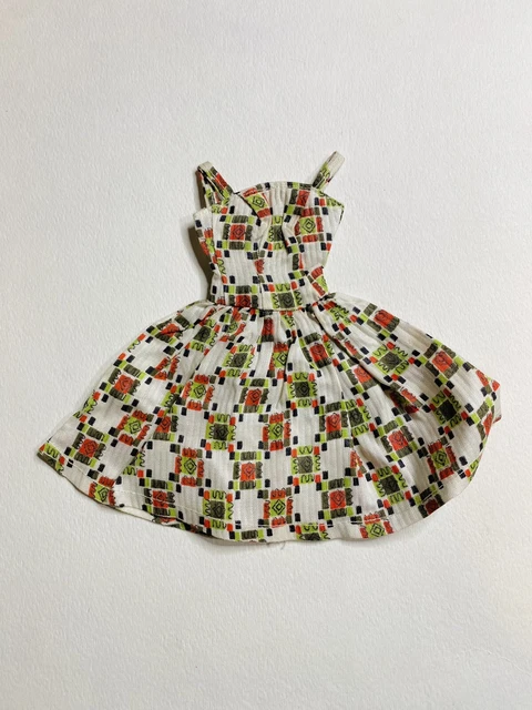 Wendy Wardrobe Series 41 No. 9 Multicolored Patterned Dress 1960s