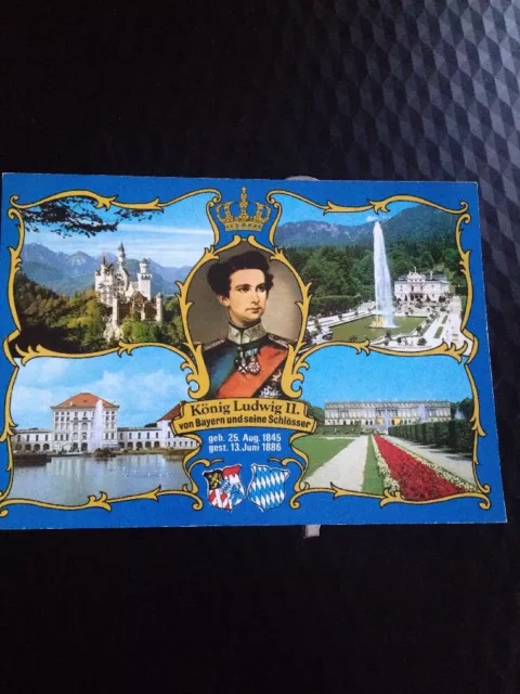 Schloß Neuschwanstein,Bayern ,Postkarte zum sammeln